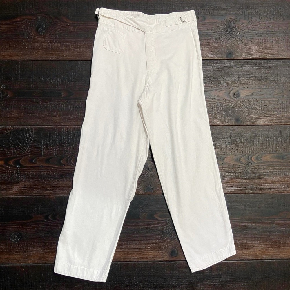 45rpm Woman's Cotton High Waist Relaxed Tapered Pants Size 2 Casual Japanese